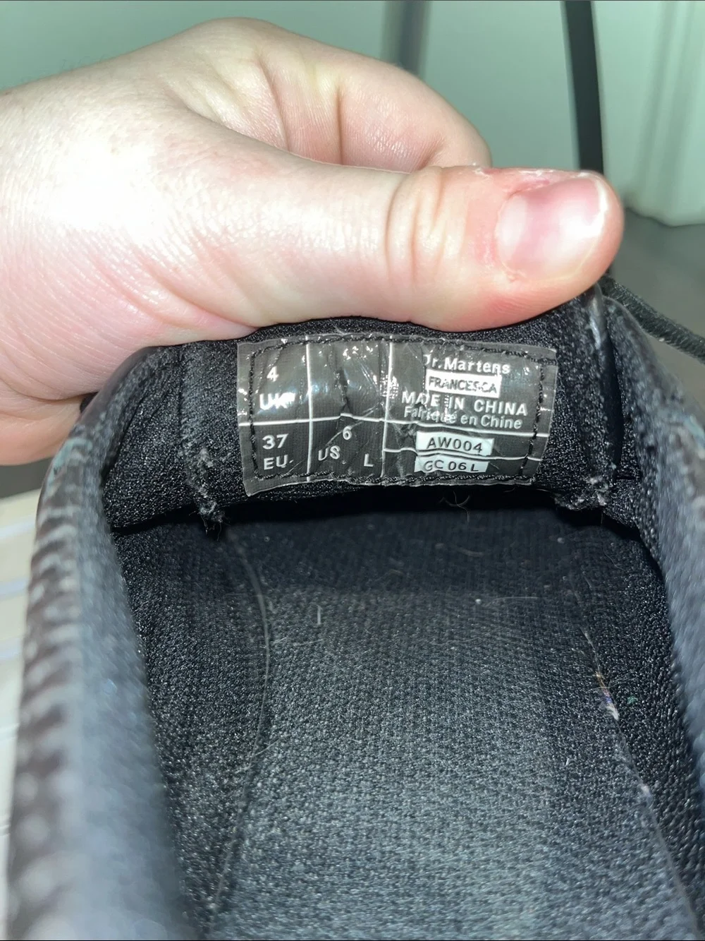 2012 Dr. Martens Black Lace-Up Air Cushion Creepers